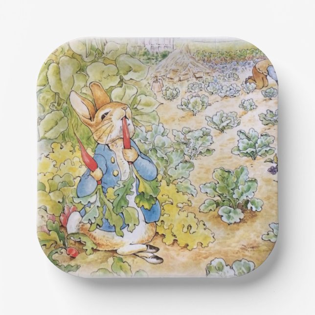 Peter the Rabbit  Paper Plate (Front)