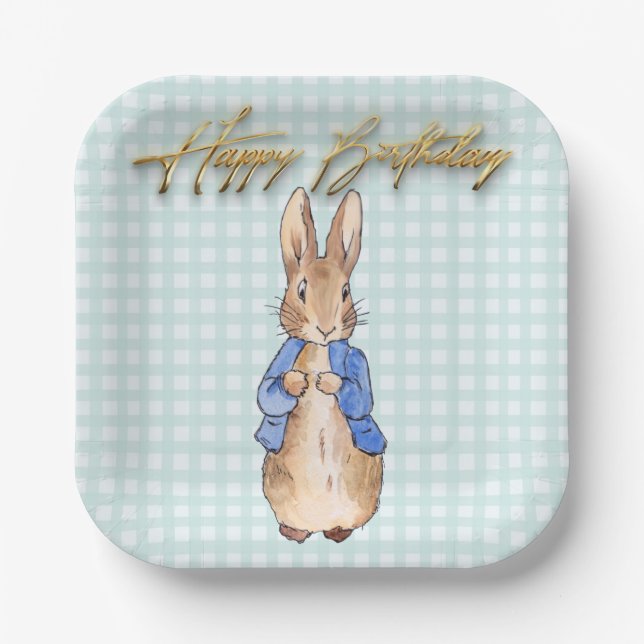 Peter the Rabbit  Paper Plate (Front)