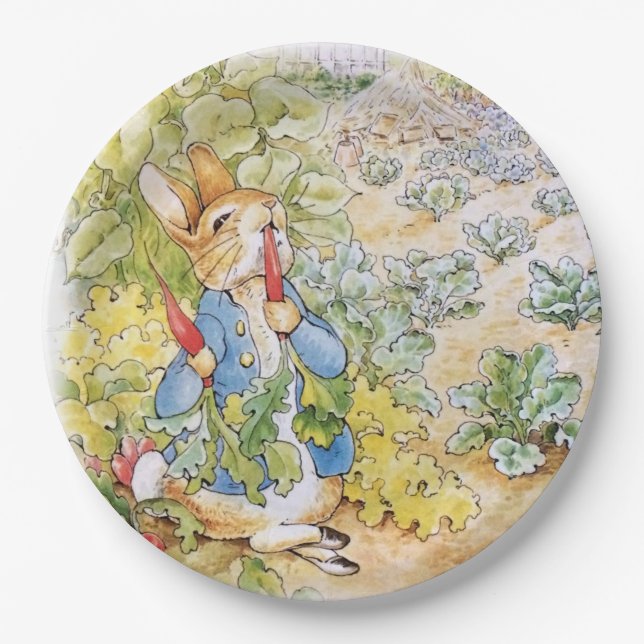 Peter the Rabbit  Paper Plate (Front)