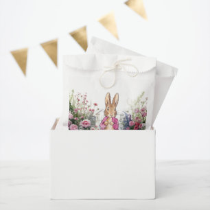 Peter the Rabbit Pink Jacket in his Garden Favour Bag