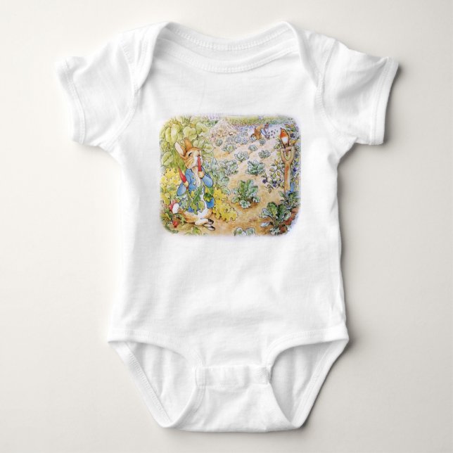 Peter the Rabbit Poster Baby Bodysuit (Front)