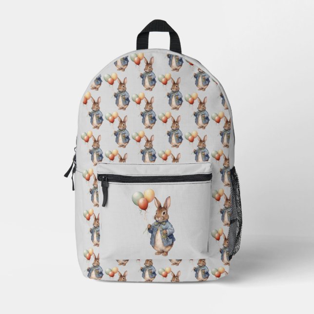 Peter the Rabbit Printed Backpack (Front)