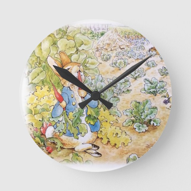 Peter the Rabbit Round Clock (Front)