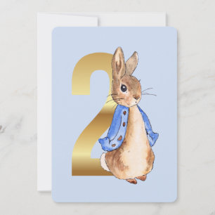 Peter the Rabbit Second Birthday Invitation