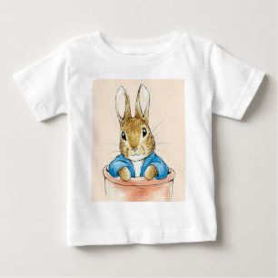 Peter the Rabbit Sitting in a Pot Baby T-Shirt