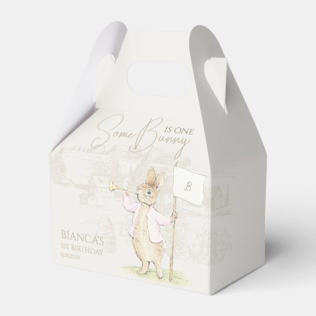 Peter the Rabbit Some Bunny Baby Shower Favour Box (Front Side)