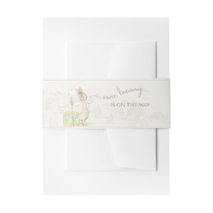 Peter the Rabbit Some Bunny Baby Shower  Invitation Belly Band