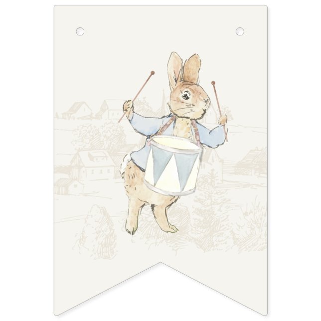 Peter the Rabbit Some Bunny Beatrix Baby Shower Bunting (Second Flag)