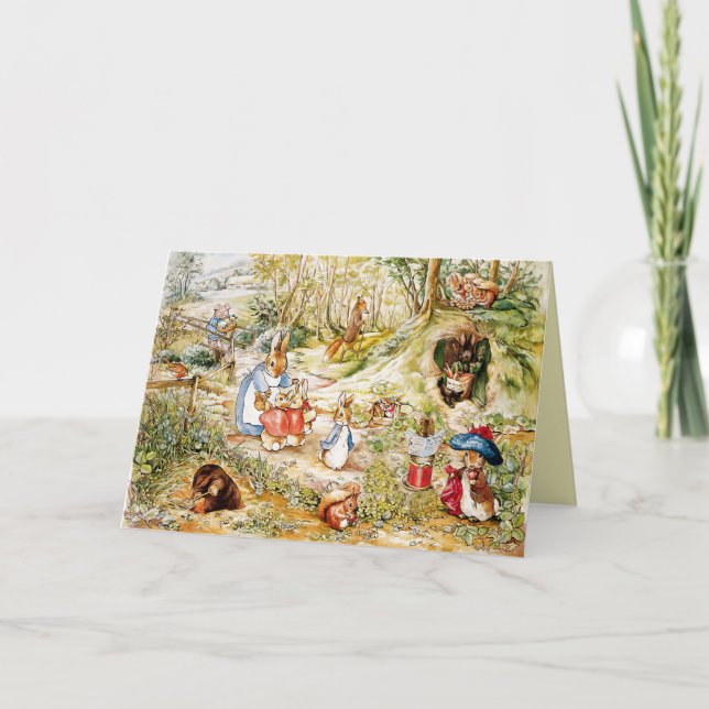 Peter the Rabbit  Thank You Card (Front)