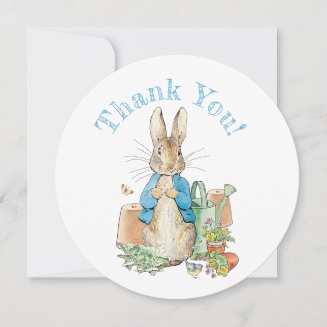Peter the rabbit Thank you Card (Front)