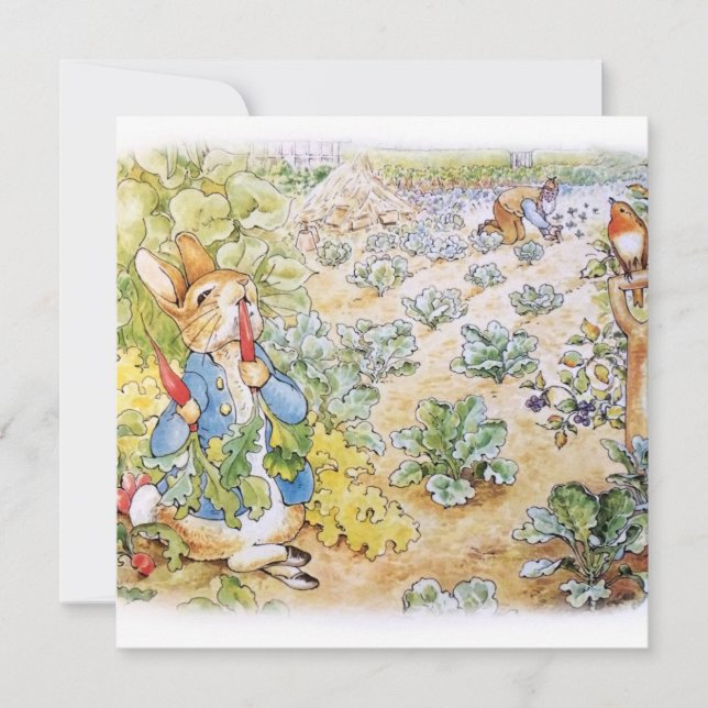 Peter the Rabbit   Thank You Card (Front)