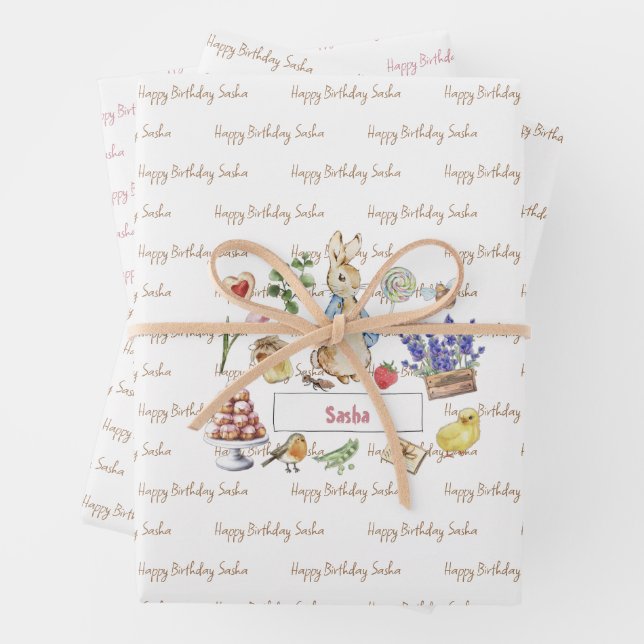 Peter the Rabbit Wrapping Paper Sheet (In situ)