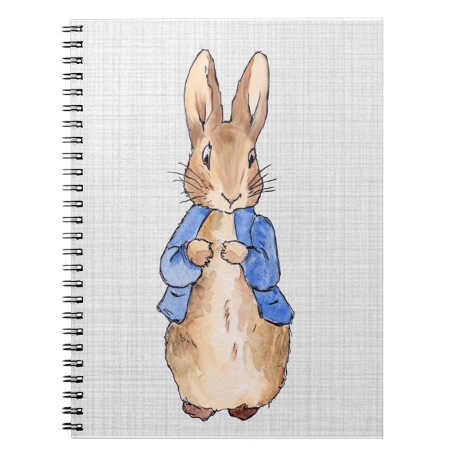 Peter with a Grey Linen background  Notebook (Front)