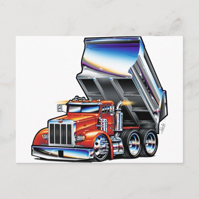 Peterbilt 357 Dump Truck Postcard (Front)