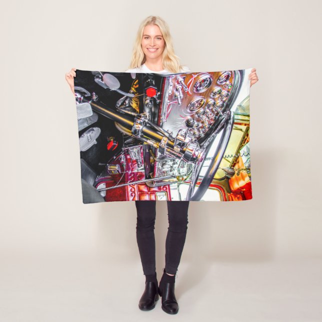 Peterbilt 359 dash fleece blanket (In Situ)