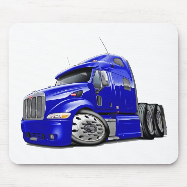 Peterbilt Blue Truck Mouse Pad (Front)