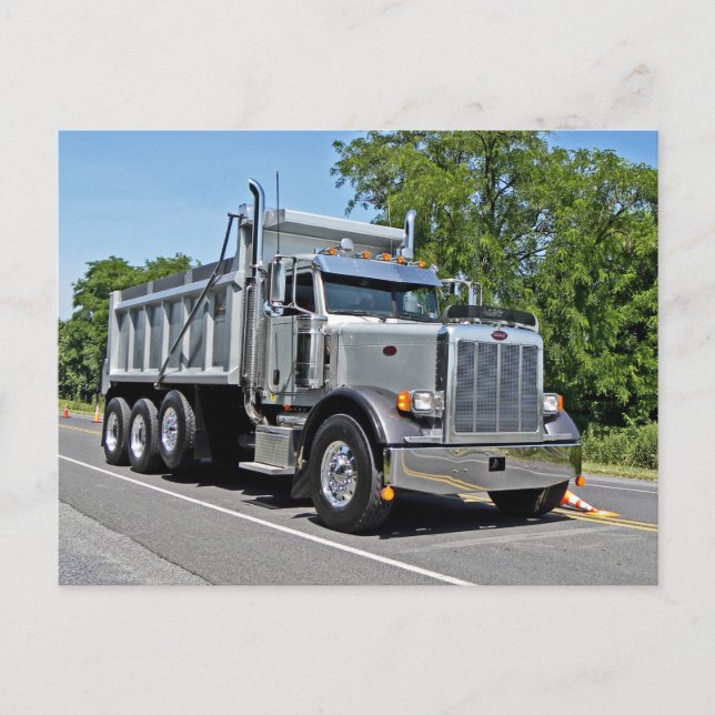 Peterbilt Dump Truck Postcard (Front)