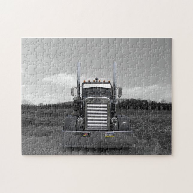 Peterbilt Needle Nose b/w Puzzle (Horizontal)
