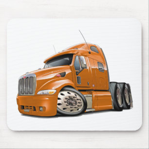 Peterbilt Orange Truck Mouse Pad