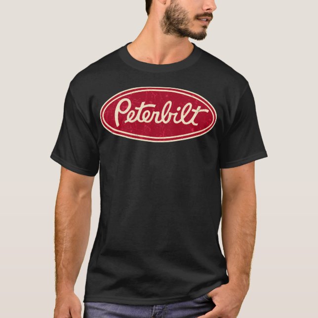 Peterbilt Truck Racing Vintage T-Shirt (Front)