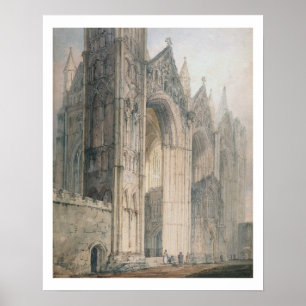 Peterborough Cathedral (w/c on paper) Poster