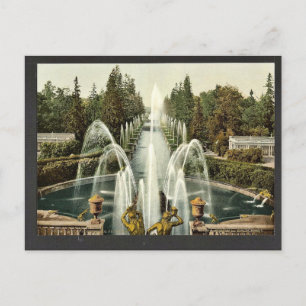 Peterhof, towards the sea, St. Petersburg, Russia Postcard