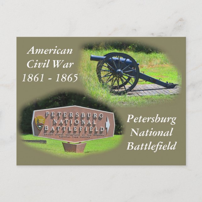 Petersberg National Battlefield Postcard (Front)
