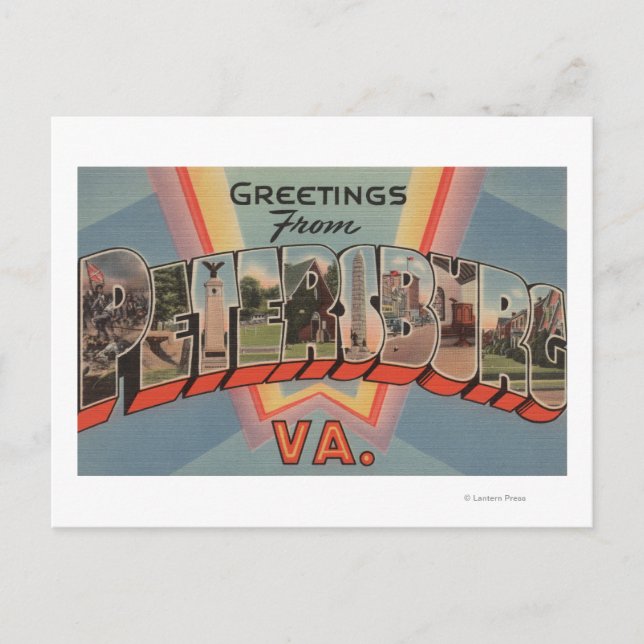 Petersburg, Virginia - Large Letter Scenes Postcard (Front)