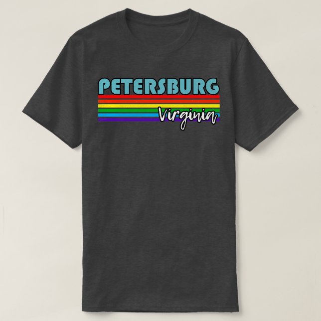 Petersburg Virginia Pride  Petersburg LGBT Gift LG T-Shirt (Design Front)
