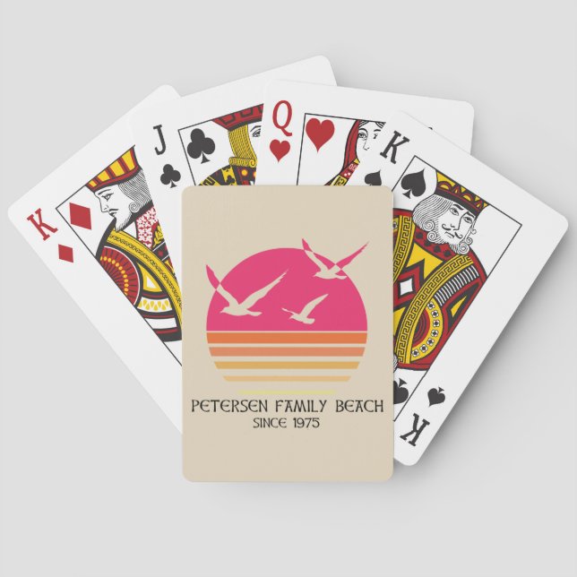 Petersen Family Beach Playing Cards (Back)