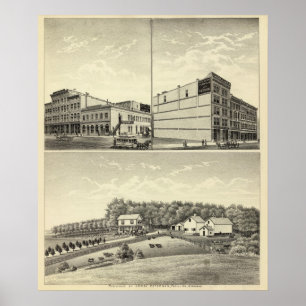 Petersen residence, Dewey, and Stone, Nebraska Poster