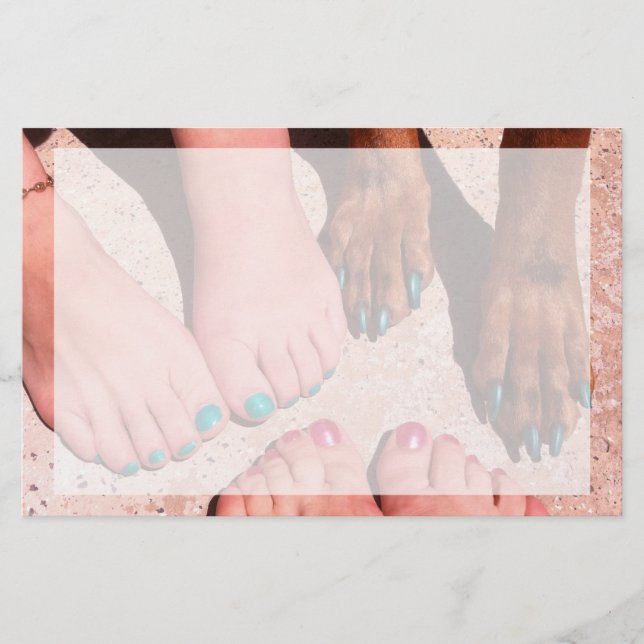 Peticure - Pedicure Spa Day Stationery (Front)