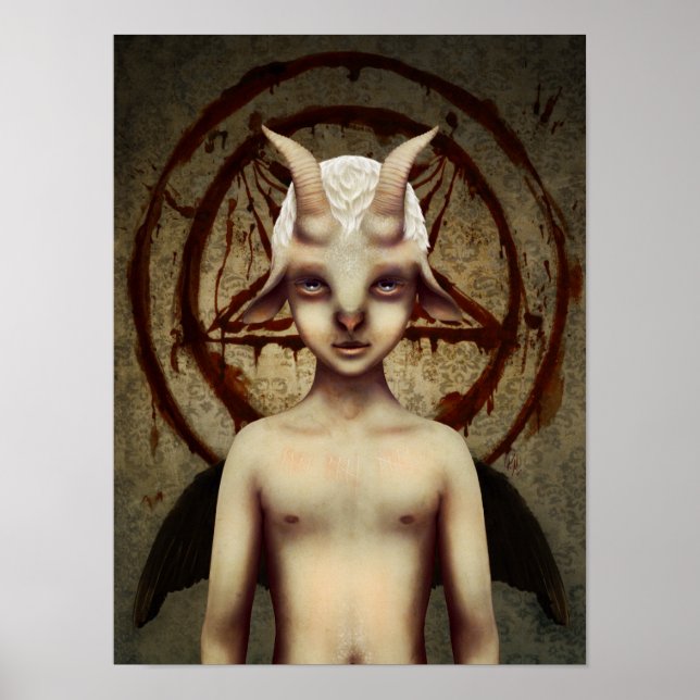 PETIT BAPHOMET Lowbrow Art Poster (Front)