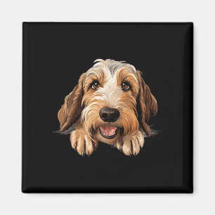 Petit Basset Griffon Vendeen Dog Mum Dad Peeking Magnet