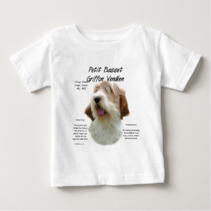 Petit Basset Griffon Vendeen History Design Baby T-Shirt