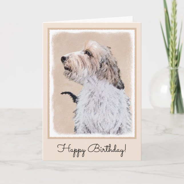 Petit Basset Griffon Vendéen Painting - Dog Art Card (Front)
