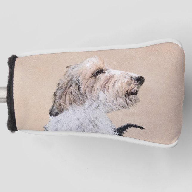 Petit Basset Griffon Vendéen Painting - Dog Art Golf Head Cover (Front)
