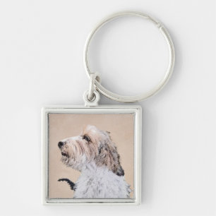 Petit Basset Griffon Vendéen Painting - Dog Art Key Ring