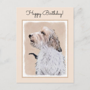 Petit Basset Griffon Vendéen Painting - Dog Art Postcard