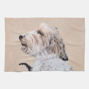 Petit Basset Griffon Vendéen Painting - Dog Art Tea Towel