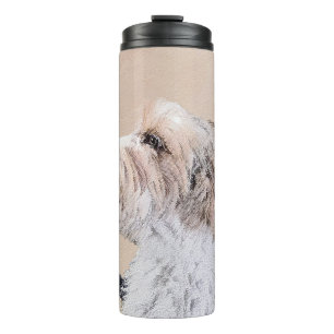 Petit Basset Griffon Vendéen Painting - Dog Art Thermal Tumbler
