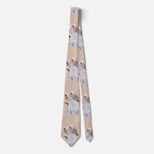 Petit Basset Griffon Vendéen Painting - Dog Art Tie
