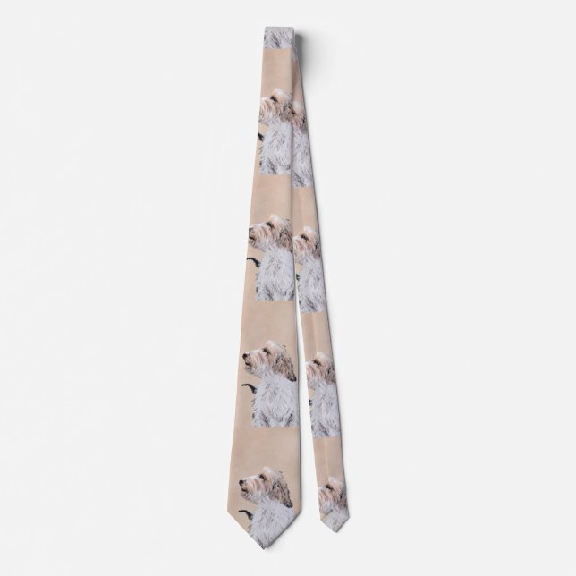 Petit Basset Griffon Vendéen Painting - Dog Art Tie (Front)