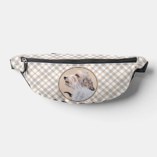 Petit Basset Griffon Vendéen Painting PBGV Dog Art Bum Bags