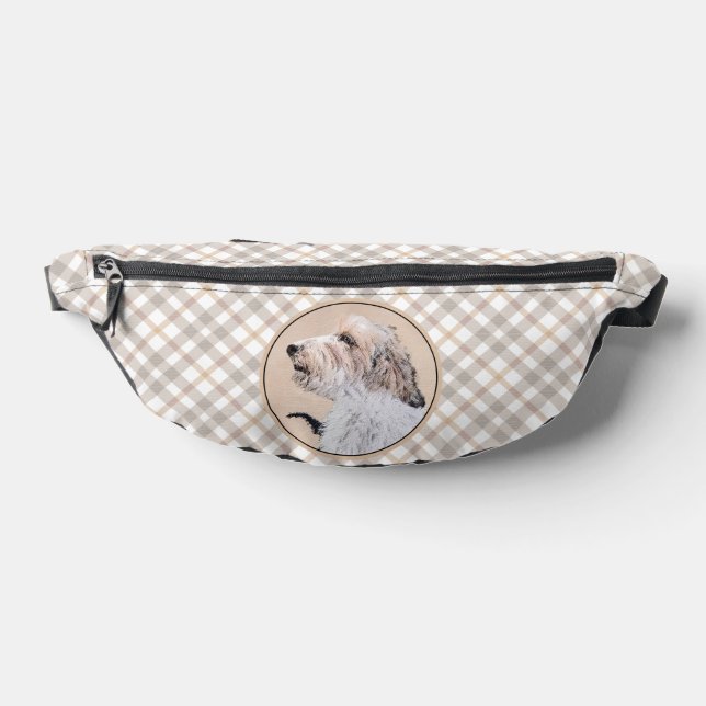 Petit Basset Griffon Vendéen Painting PBGV Dog Art Bum Bags (Lay Down)