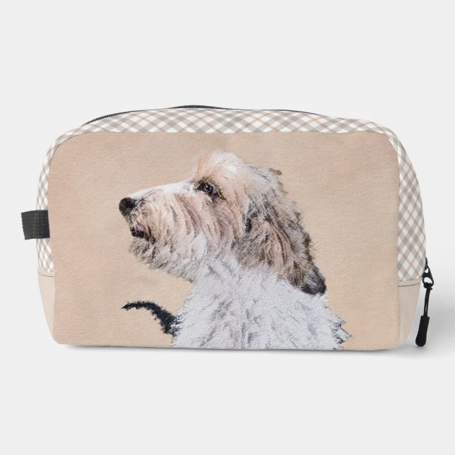 Petit Basset Griffon Vendéen Painting PBGV Dog Art Dopp Kit (Front)