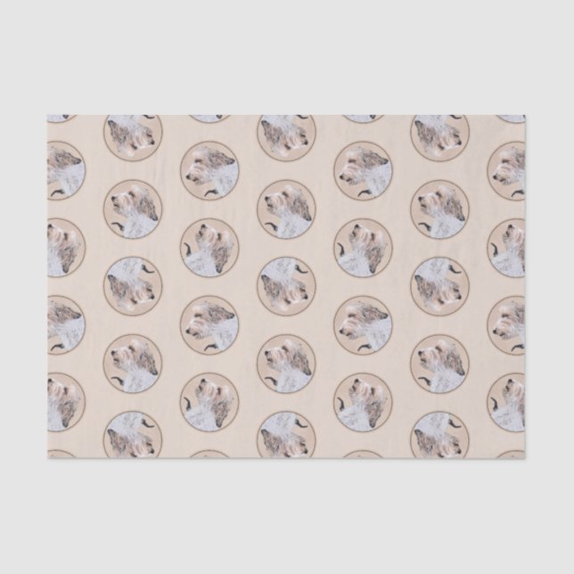 Petit Basset Griffon Vendéen Painting PBGV Dog Art Tissue Paper (Front)