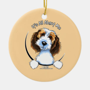 Petit Basset Griffon Vendeen PBGV IAAM Ceramic Tree Decoration
