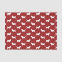Petit Basset Griffon Vendeen PBGV Silhouettes Red