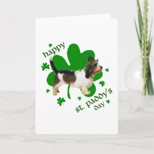 Petit Basset Griffon Vendeen St Paddy Card